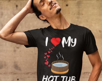 T-shirt amusant pour propriétaire de spa, cadeau pour amateur de spa avec bain à remous