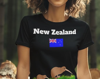 T-shirt d'observation des oiseaux kiwi, souvenir de Nouvelle-Zélande