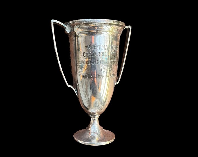 Vintage Trophy Cup Champion Typist 1942 Northampton Commercial College