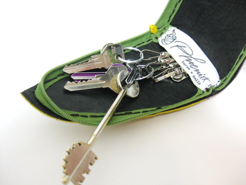 gift for basketball lover vegan pouch Snaphook eco keypouch vegan keyring lunchmoney pouch