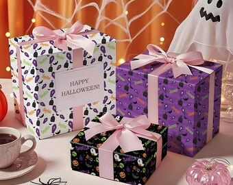 Personalized Halloween Wrapping Paper - Custom Name Gift Wrap for Birthdays, DIY Crafts and Halloween Decorations for Family and Friends