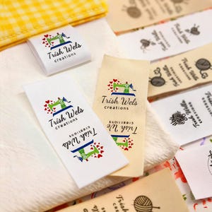 Custom Cotton Sewing Labels: Personalized Clothing Tags for Handmade Items