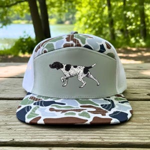 Embroidered German Shorthaired Pointer Hat, GSP Bird Dog Hunter Snapback