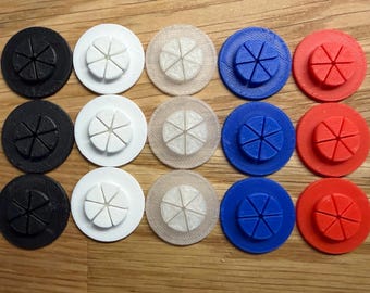 Disc Rosettes for 4K/BluRay/DVD Cases (6 Pack)