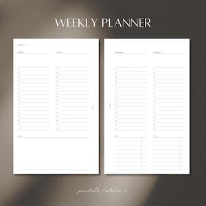 Planificador semanal compacto FC | Sin fecha | Insertos imprimibles | Franklin Covey Compact