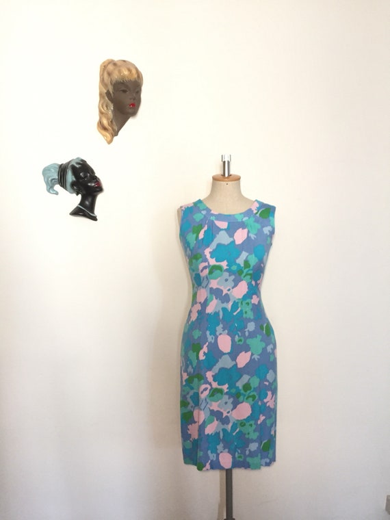 Vintage 50s 60s Wiggle Dress
