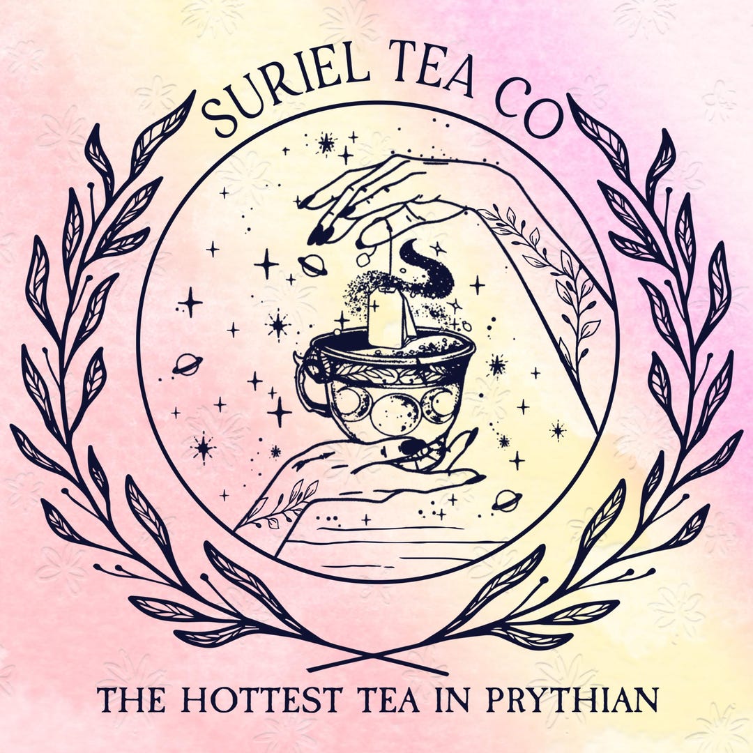 Suriel Tea Co Png, A Court of Thorns and Roses Png, Bookish Lover Gift ...