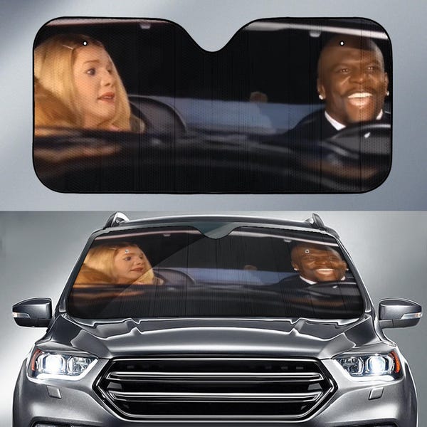 Parasole per auto White Chicks, Parasole White Chicks, Decorazione per auto White Chicks, Parasole per auto a tema film, Parasole per auto a tema film White Chicks