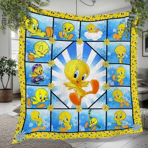 ヴィンテージ トゥイーティー ブランケット Vintage Tweety Bird Blanket - Etsy