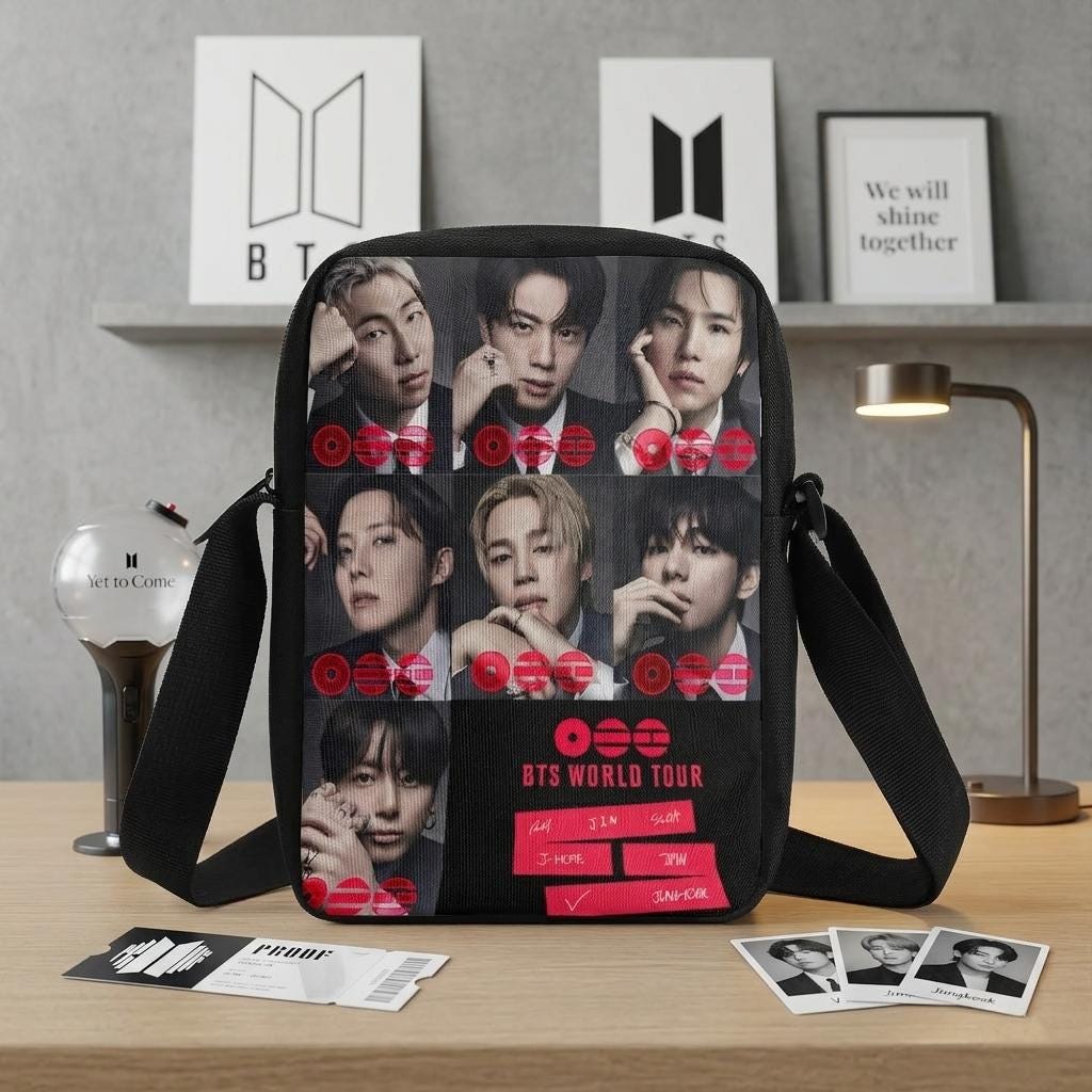 BTS クリアショルダーバッグ グッズセット Bts crossbody bag - Etsy 日本