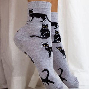 Cat Women Socks, Socks, Funny Socks, Crazy Socks, Colorful Socks, Gift Idea, Perfect Gift, Mismatched
