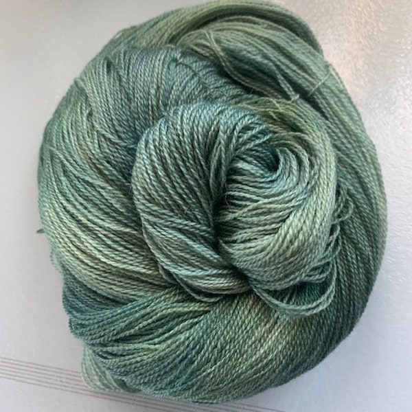 Hand-dyed Merino/bamboo laceweight Luxury yarn, laceweight yarn