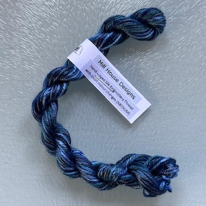 14Medium Hand-dyed Silk Embroidery Threads with short colour changes, medium silk threads, embroidery thread, silk thread
