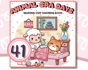 Self-Care Animal Coloring Book | 41 Cozy and Relaxing Animal Pages