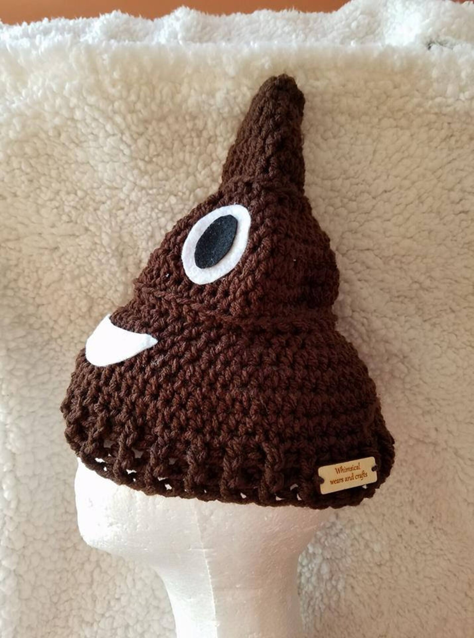 Rainbow Unicorn poop emoji hat Crochet PATTERN. Unique Poop Etsy