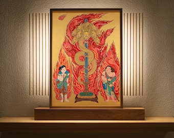 Nine-Headed Kurikara Dragon King Mandala - Fiery Guardian of Wisdom