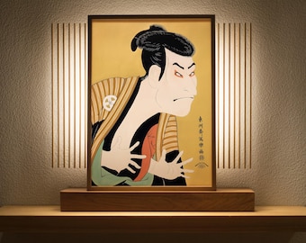 Sharaku's Ohtani Oniji III Kabuki Actor Portrait Art
