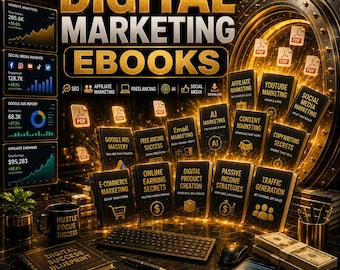 Digital Marketing Books Bundle | PDF eBooks | Online Business, Affiliate Marketing, SEO, AI & Passive Income