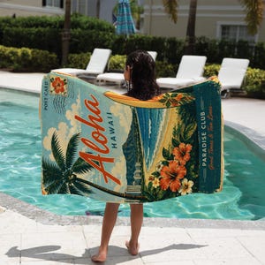 Vintage Hawaii Beach Towel - Etsy