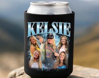 Custom Face Can Cooler, Custom Photo & Text Can, Personalized Party Favor, Custom Birthday Gift, Bootleg Slim Can, Bachelorette Surprise
