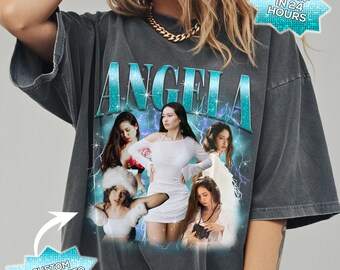 Custom Girl friend Bootleg Shirt, Comfort Color Shirt With Girlfriend Face, Custom Bootleg Rap Tee, Custom Your Photo Idea, Wife Husband Tee