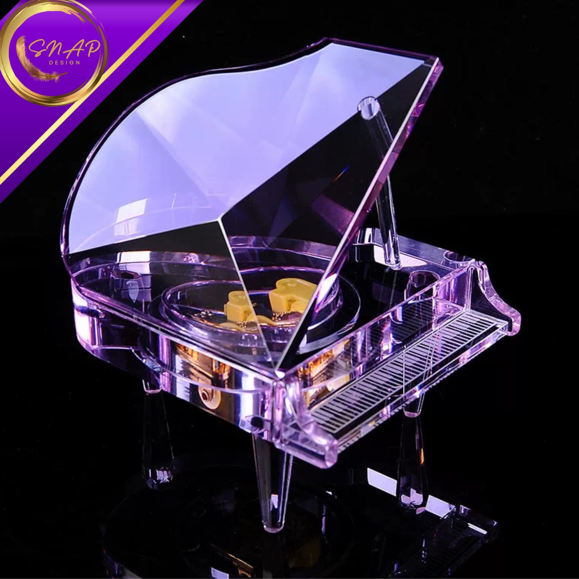 Miniature Crystal Piano - Etsy