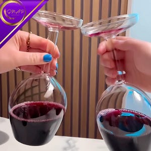 Upside Down Wine Glass - Etsy