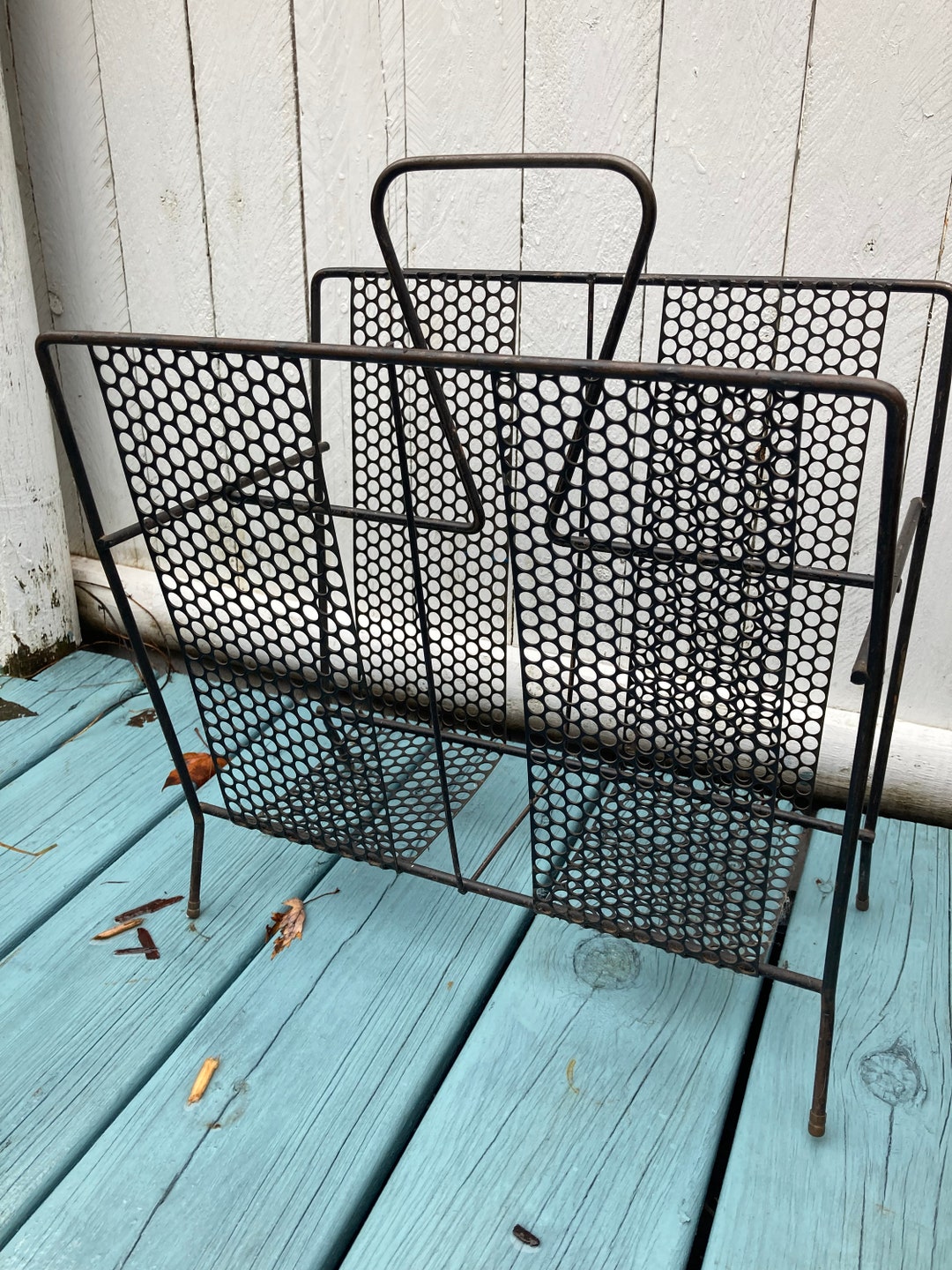 Midcentury Modern Magazine/record Rack - Etsy