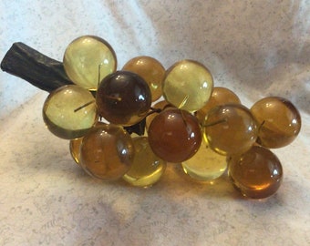 Large Lucite Grape Cluster Midcentury Glows !