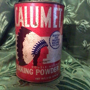 Calumet Baking Powder Tin - Etsy