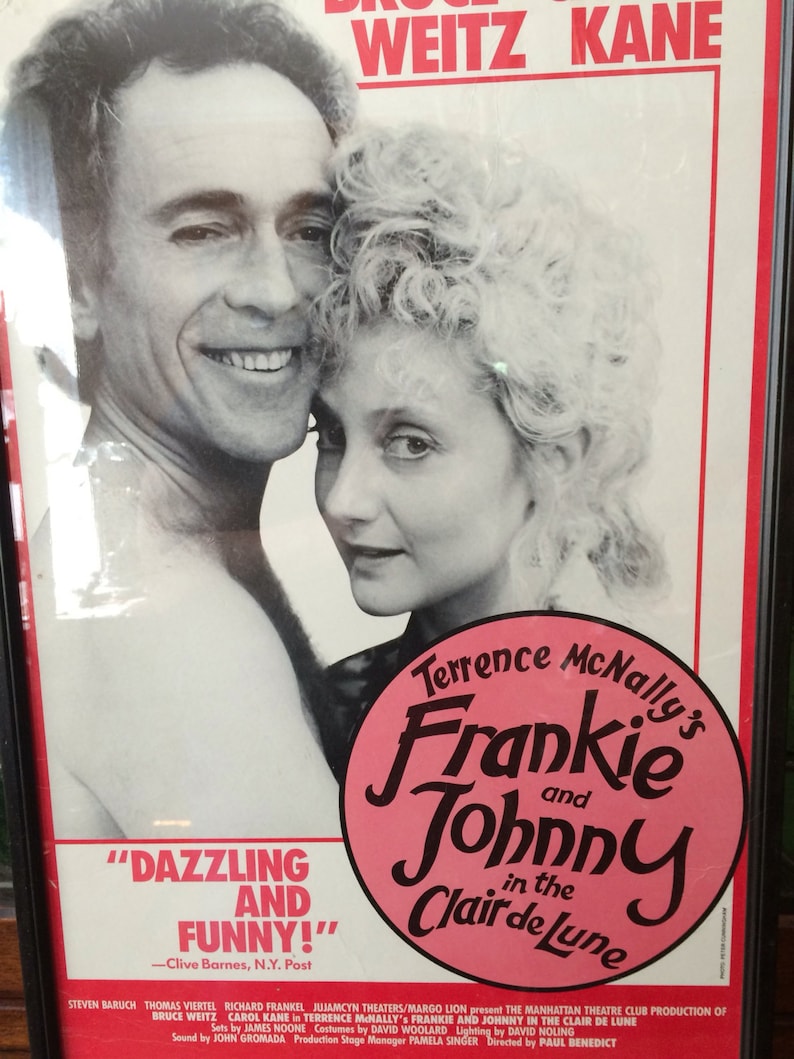 Theater Poster Broadway New York Frankie /& Johnny Framed