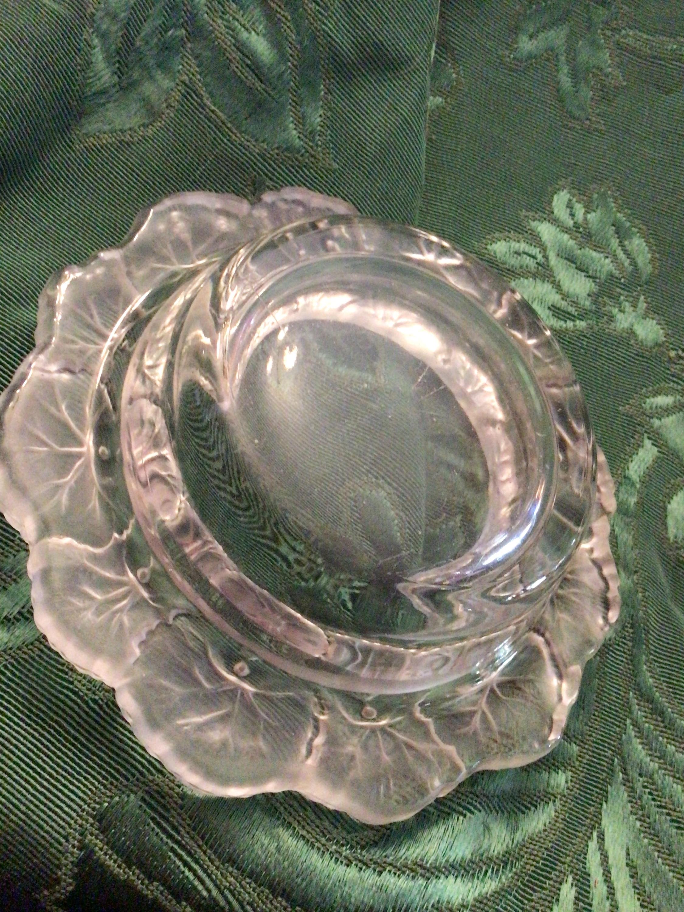 Lalique French Crystal Bowl 6.5 Inch - Etsy