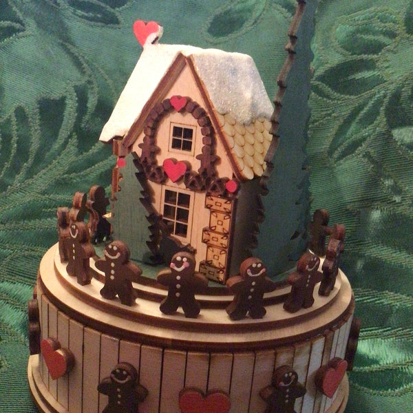 Hansel & Gretel Gingerbread House Music Box