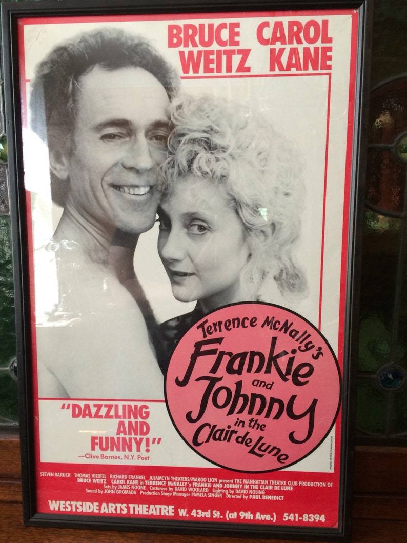 Theater Poster Broadway New York Frankie /& Johnny Framed