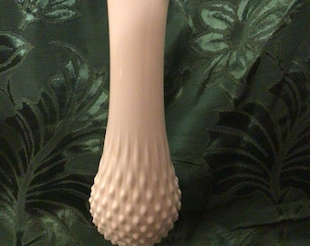 Fenton Milk Glass Swung Vase 13.5 inches !  With Bonus 10.5 inch