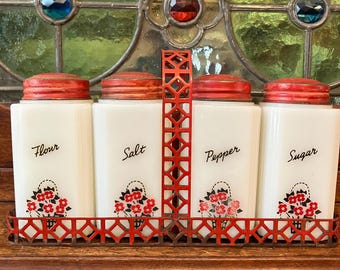 Tipp City Spice Set in Red Rack RARE !