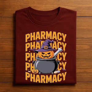 Pharmacy Halloween Pumpkin Cauldron PNG, Funny Pharmacist Digital Download, Pharmacy Crew Clipart, Pharmacy png, Pharmacy Halloween png