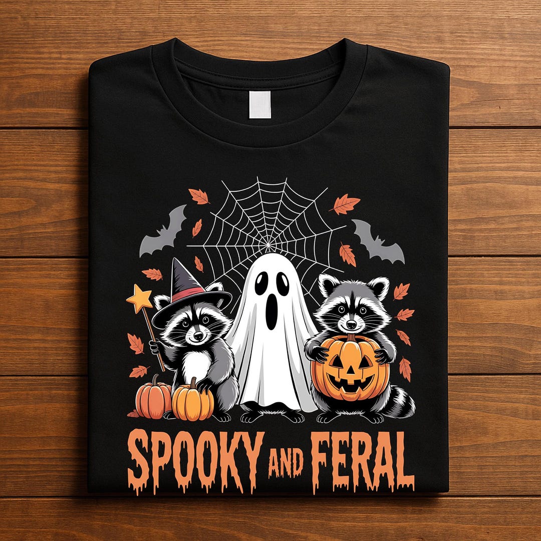 Spooky and Feral PNG, Raccoon Halloween Ghost Clipart, Cute Spooky ...