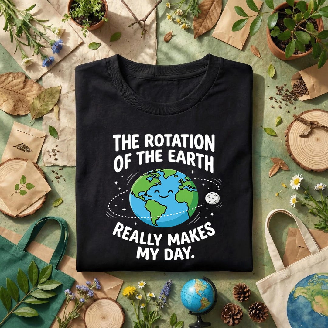 Funny Earth Science PNG, the Rotation of the Earth Makes My Day Design ...