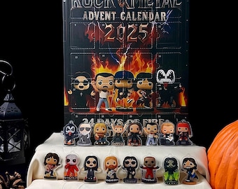 Rock and Metal Advent Calendar: 24 Music Legend Collectible Figures