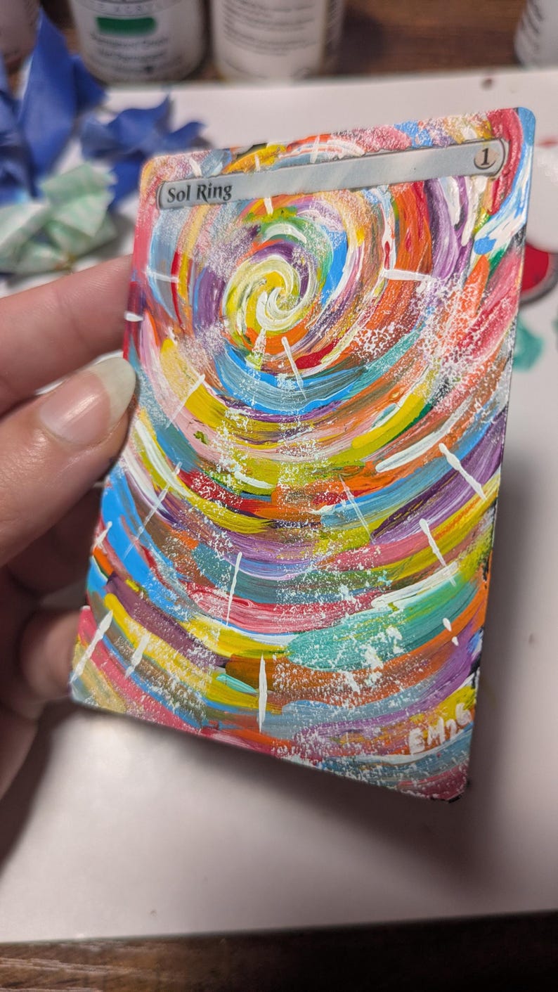 Sol Ring | Hand Painted MTG Alter - Etsy