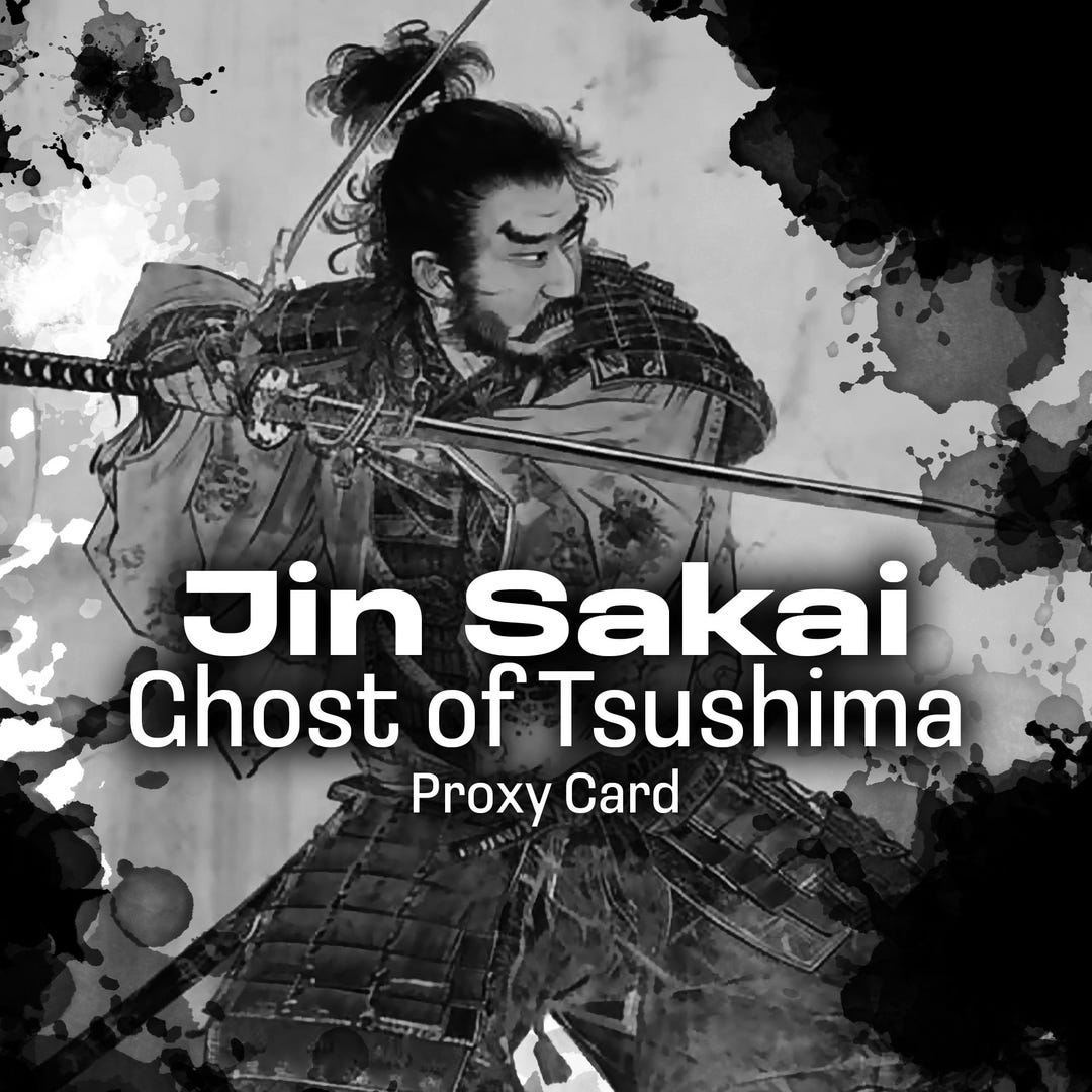 Jin Sakai Ghost of Tsushima | MTG Proxy Card - Etsy