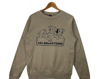 Disney Movie 101 Dalmatians Big Logo Printed Crewneck Sweatshirt/Size M