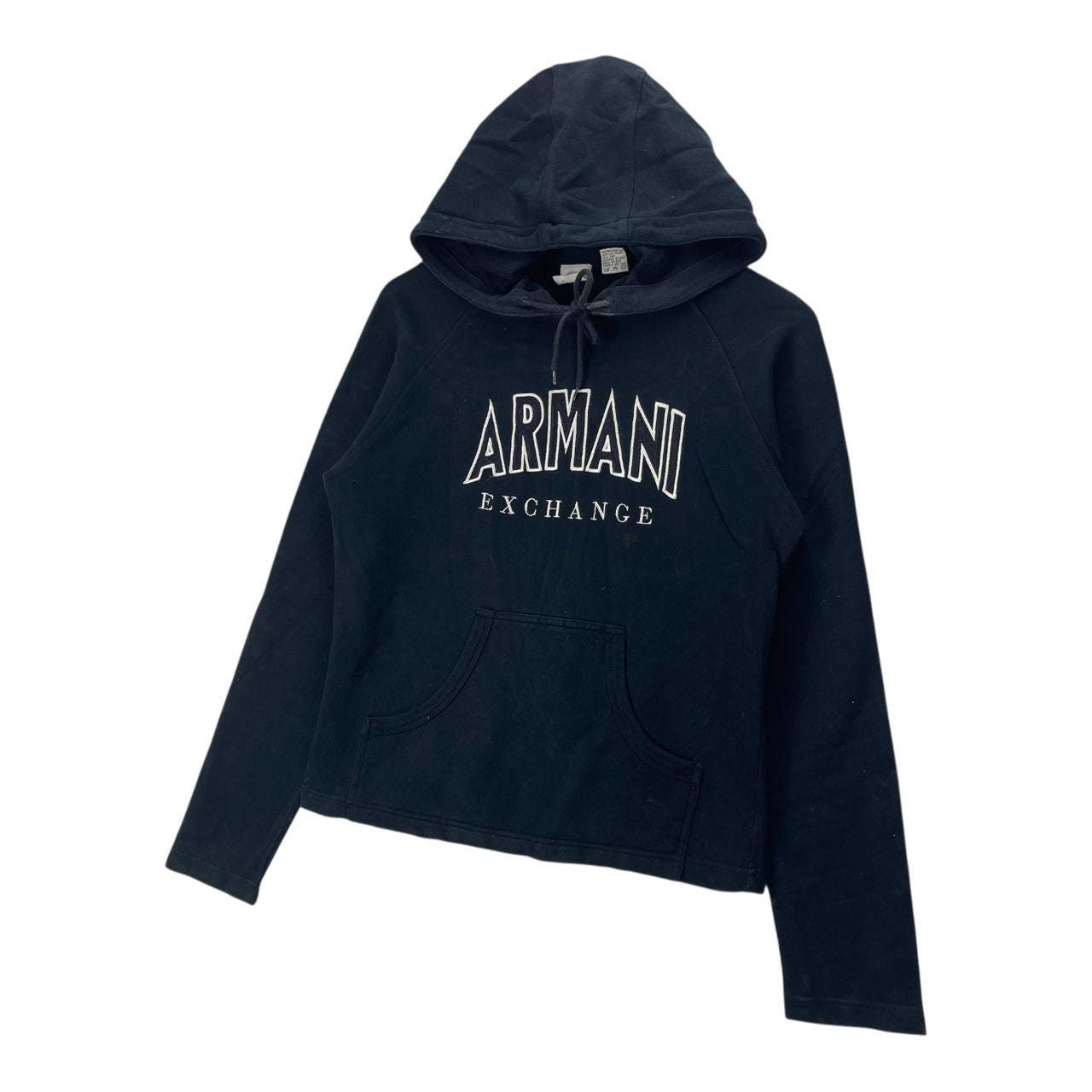 トップス 00s Armani Exchange Border Zip Hoodie Vintage Armani Exchange Embroided Logo Zipper Hoodie Size M - Etsy