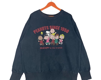 Sweat Vintage Snoopy & Woodstock Années 70 - Taille S Homme (équivalent M Femme), Rare, Occasion Très Bon état
