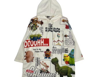 Authentiek Japans! Toy Story Characters-trui met capuchon en overdruk maat L
