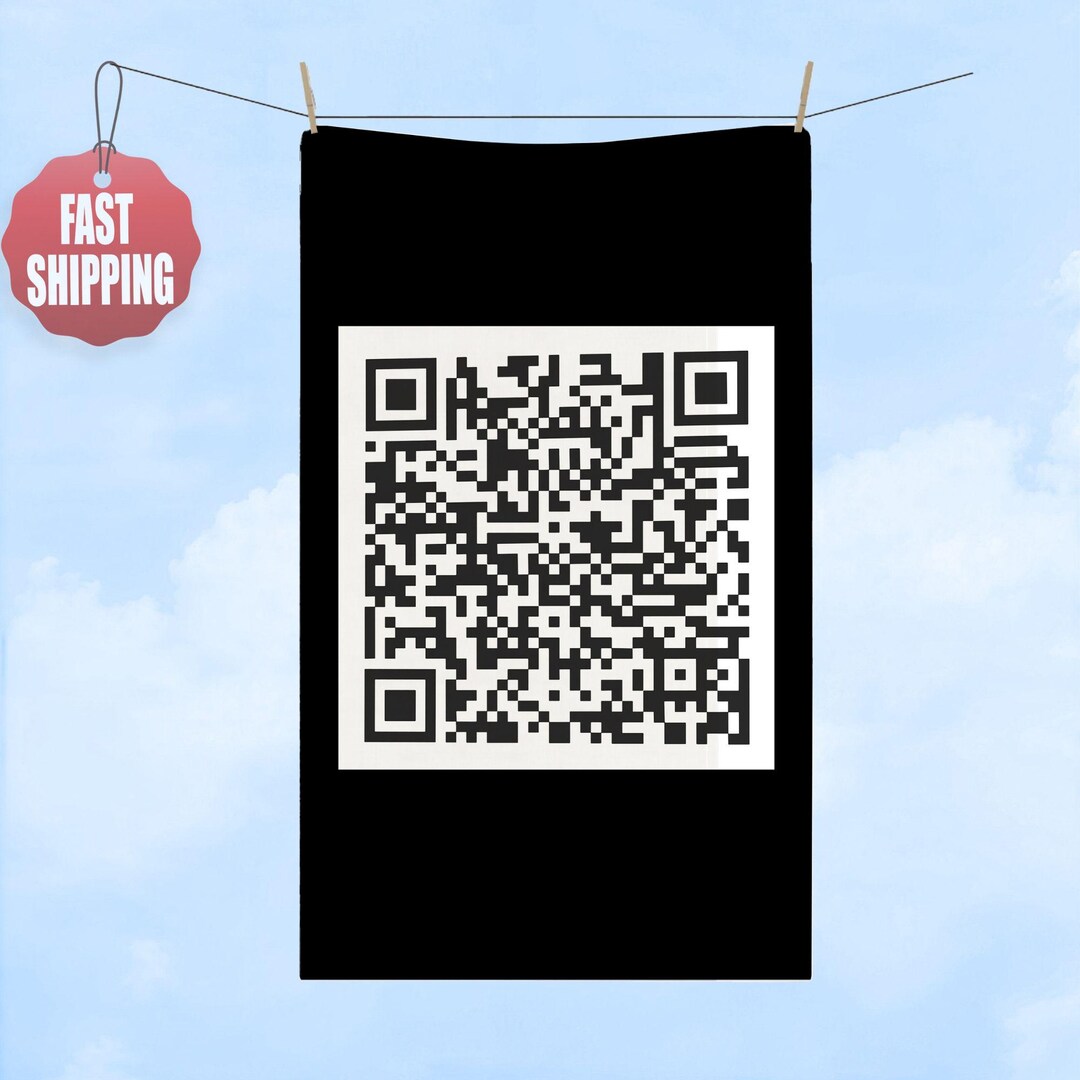 Subtel Qr Code Subtle F*ck Trump QR Code Hand Towel, Funny Political Bathroom ...