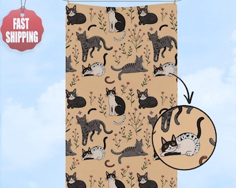 Subtle F*ck Trump Hand Towel, Funny Political Home Decor, Retro Kitchen Towel, Liberal Gag Tea Towel, Floral Kitchen Bathroom Decor, Gift