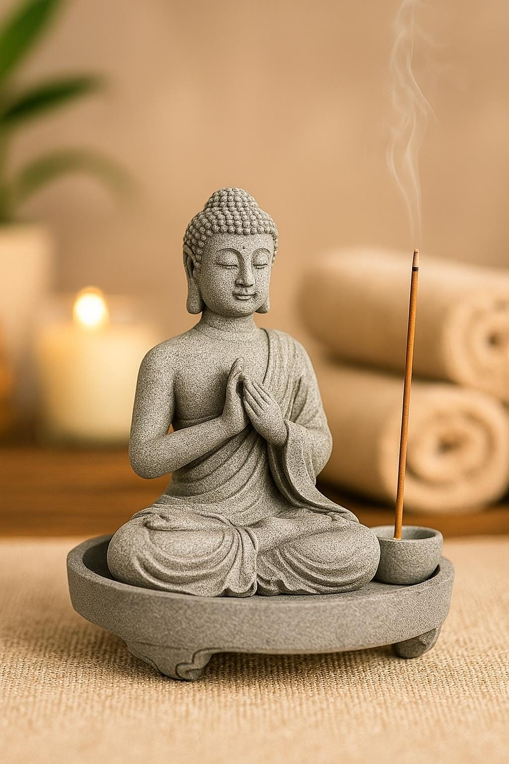 Inciensarios de reflujo con figura Buda - Diseño Exclusivo y Elegante