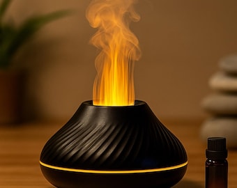 Volcanic Oil Diffuser, 130ml USB - Portable Aromatherapy Humidifier for Zen Ambiance